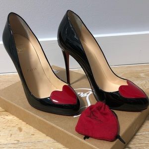 CL black Doracora 100 patent size 36